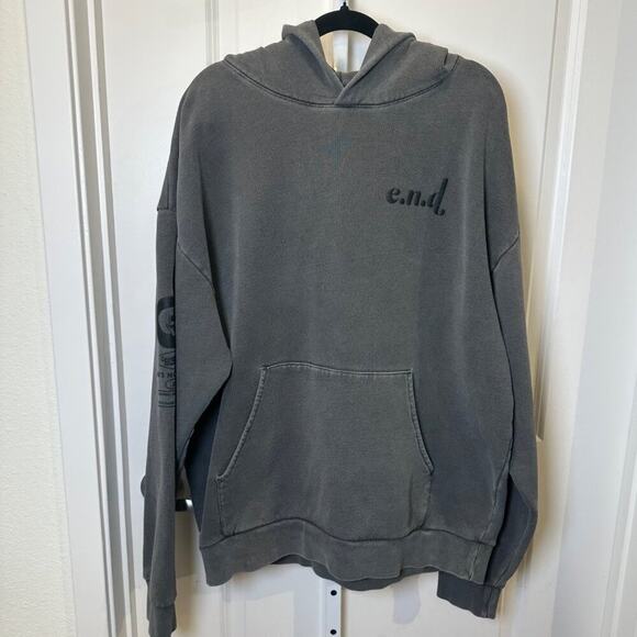Independent Trading Co Emos Not Dead Hoodie XL Gray Sad Until The End Streetwear - Picture 1 of 8